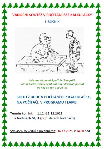 Vánoční soutěž v počítání prosinec 2025
